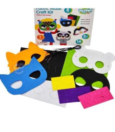 WOOPIE ART&FUN Zestaw Kreatywny Maski Filcowe Zrób to Sam 4 szt.