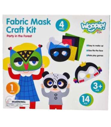 WOOPIE ART&FUN Zestaw Kreatywny Maski Filcowe Zrób to Sam 4 szt.