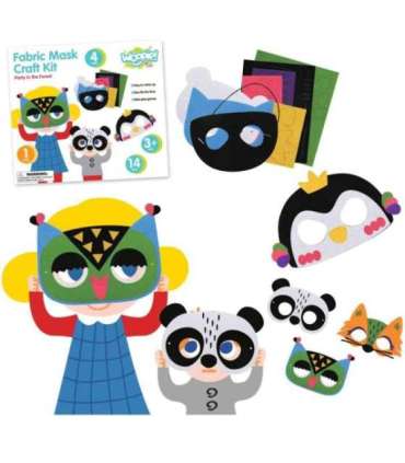 WOOPIE ART&FUN Zestaw Kreatywny Maski Filcowe Zrób to Sam 4 szt.