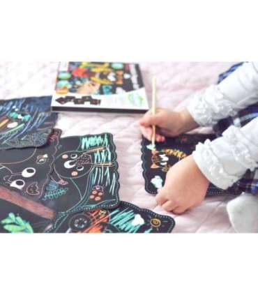 WOOPIE ART&FUN Zestaw Kreatywny Wydrapywanki dla Dzieci 7 el.