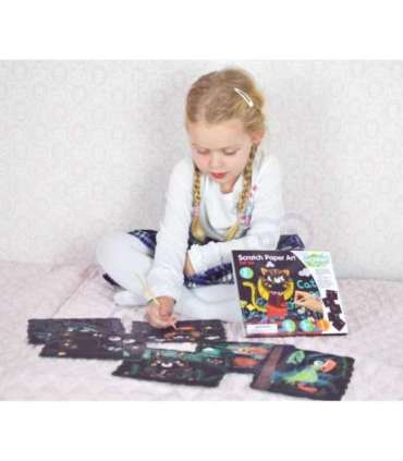 WOOPIE ART&FUN Zestaw Kreatywny Wydrapywanki dla Dzieci 7 el.