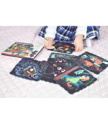 WOOPIE ART&FUN Zestaw Kreatywny Wydrapywanki dla Dzieci 7 el.