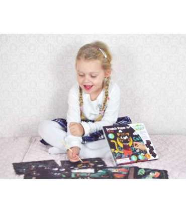 WOOPIE ART&FUN Zestaw Kreatywny Wydrapywanki dla Dzieci 7 el.