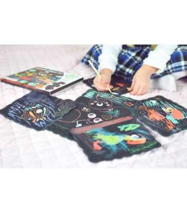 WOOPIE ART&FUN Zestaw Kreatywny Wydrapywanki dla Dzieci 7 el.