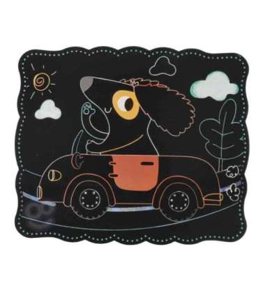 WOOPIE ART&FUN Zestaw Kreatywny Wydrapywanki dla Dzieci 7 el.