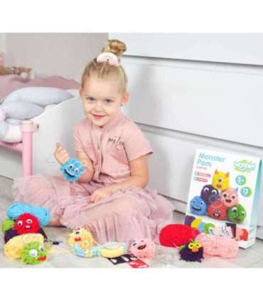 WOOPIE ART&FUN Zestaw Kreatywny Zrób Potworka Monster Pom