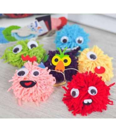 WOOPIE ART&FUN Zestaw Kreatywny Zrób Potworka Monster Pom