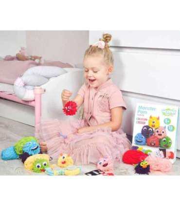 WOOPIE ART&FUN Zestaw Kreatywny Zrób Potworka Monster Pom