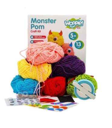 WOOPIE ART&FUN Zestaw Kreatywny Zrób Potworka Monster Pom