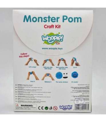 WOOPIE ART&FUN Zestaw Kreatywny Zrób Potworka Monster Pom