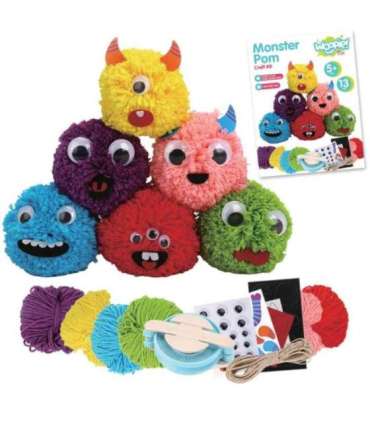 WOOPIE ART&FUN Zestaw Kreatywny Zrób Potworka Monster Pom