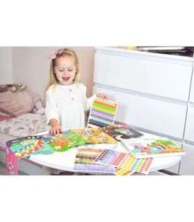 WOOPIE ART&FUN Naklejki Zestaw Dopasuj Kształty i Kolory Wyklejanka Zwierzątka 504 el.