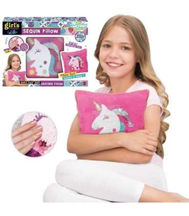 WOOPIE ART&FUN Zestaw Kreatywny Poduszka do Ozdobienia Jednorożec