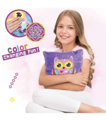 WOOPIE ART&FUN Zestaw Kreatywny Poduszka do Ozdobienia Sówka