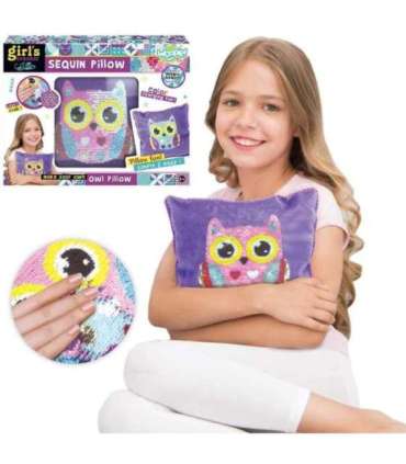 WOOPIE ART&FUN Zestaw Kreatywny Poduszka do Ozdobienia Sówka