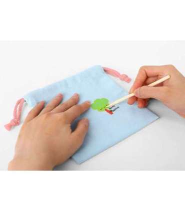 WOOPIE ART&FUN Zestaw Kreatywny Zrób Torebkę Dekorowanie Woreczka Imię Dziecka DIY