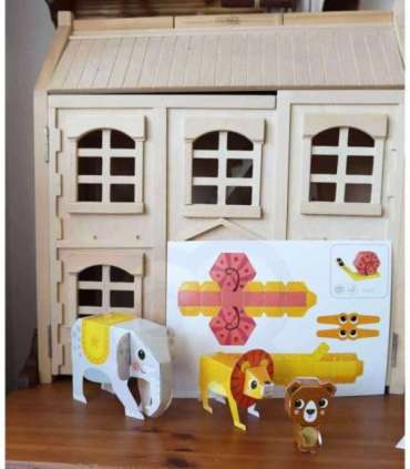 WOOPIE ART&FUN Zestaw Kreatywny Origami 3D Zrób to Sam 10 Zwierzaków