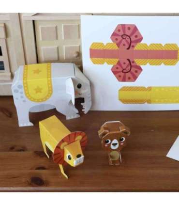 WOOPIE ART&FUN Zestaw Kreatywny Origami 3D Zrób to Sam 10 Zwierzaków