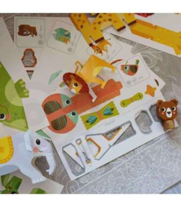 WOOPIE ART&FUN Zestaw Kreatywny Origami 3D Zrób to Sam 10 Zwierzaków