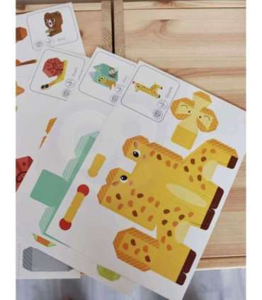 WOOPIE ART&FUN Zestaw Kreatywny Origami 3D Zrób to Sam 10 Zwierzaków