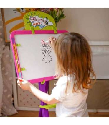 WOOPIE Tablica 3w1 Magnetyczna Suchościeralna Malowanie Światłem