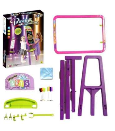 WOOPIE Tablica 3w1 Magnetyczna Suchościeralna Malowanie Światłem