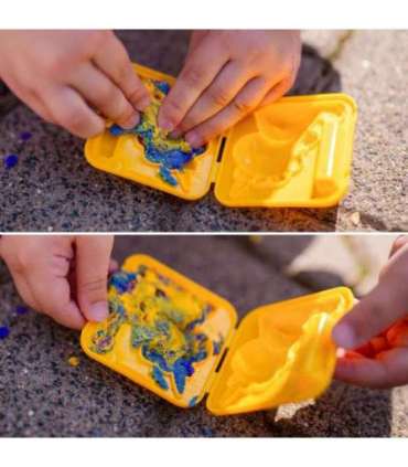 WOOPIE Piasek Kinetyczny 0,6 kg Zestaw Jednorożec Stolik z Foremkami