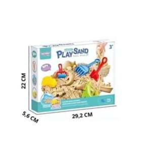 WOOPIE Piasek Kinetyczny 0,5 kg Zestaw Stolik z Foremkami