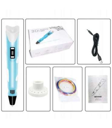 WOOPIE Długopis 3D Dla Dzieci Zestaw z Wyświetlaczem LED - Kreatywna Zabawa