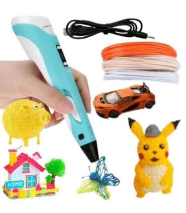 WOOPIE Długopis 3D Dla Dzieci Zestaw z Wyświetlaczem LED - Kreatywna Zabawa