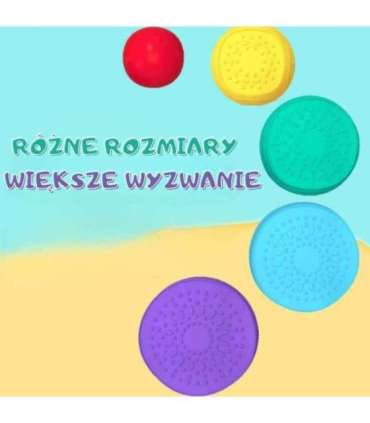 WOOPIE Ścieżka Sensoryczna Kamienie Balansujące dla Dzieci Trening Równowagi 5 szt.