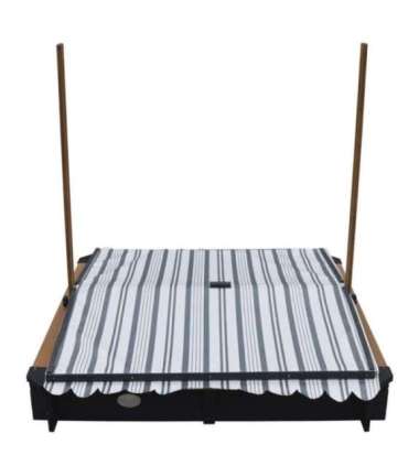 AXI Drewniana Piaskownica z Daszkiem Zamykana z Ławkami