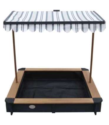 AXI Drewniana Piaskownica z Daszkiem Zamykana z Ławkami