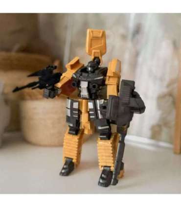 WOOPIE Zestaw 3w1 Robot Transformujący Czołg i Wyrzutnia na Strzałki Brązowy