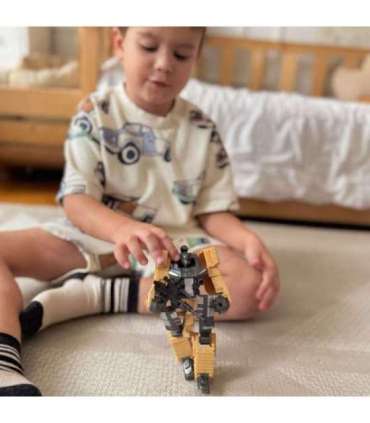 WOOPIE Zestaw 3w1 Robot Transformujący Czołg i Wyrzutnia na Strzałki Brązowy