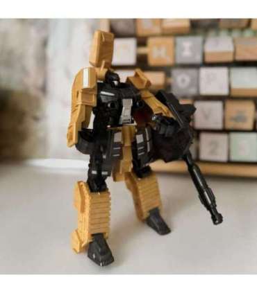 WOOPIE Zestaw 3w1 Robot Transformujący Czołg i Wyrzutnia na Strzałki Brązowy