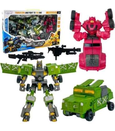 WOOPIE Roboty Transformujące Zestaw 4w1 Samochody Bojowe