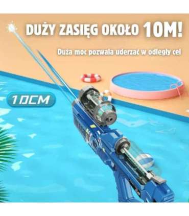 WOOPIE Pistolet na Wodę Elektryczny Automatyczny Merkury