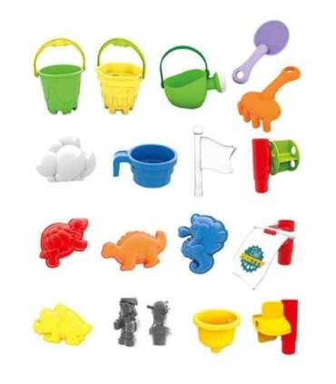 WOOPIE Stolik Wodny Piaskownica 3w1 Statek Piracki 13 el.