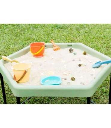 MASTERKIDZ Sześciokątny Stolik Do Zabawy Piaskiem i Wodą Regulowany