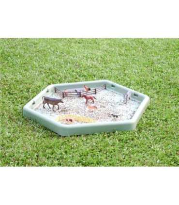 MASTERKIDZ Sześciokątny Stolik Do Zabawy Piaskiem i Wodą Regulowany