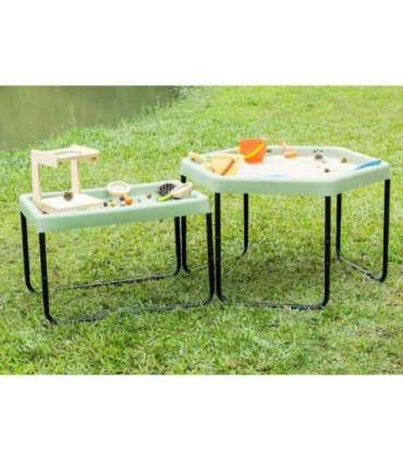 MASTERKIDZ Sześciokątny Stolik Do Zabawy Piaskiem i Wodą Regulowany