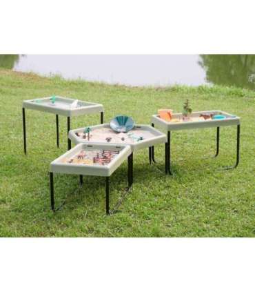 MASTERKIDZ Sześciokątny Stolik Do Zabawy Piaskiem i Wodą Regulowany