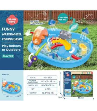 WOOPIE Tor Wodny 2w1 Gra Łowienie Rybek 14el.