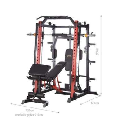 CYKLOP 3 HOME GYM WITH SMITH MACHINE SEMI COMERCIAL HMS PREMIUM