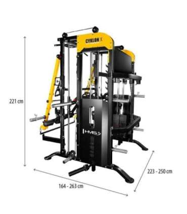 CYKLON X MULTIFUNCTIONAL SMITH MACHINE WITH EQUIPMENT HMS