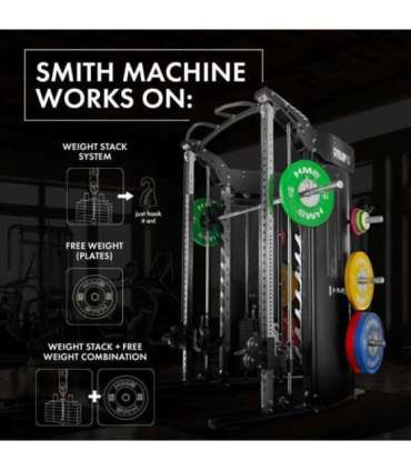 CYKLOP 10 MULTI-GYM WITH SMITH MACHINE SEMI COMMERCIAL HMS