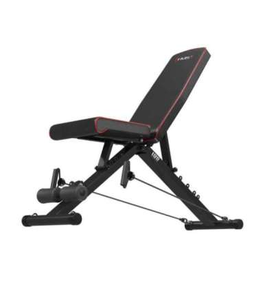 L1217 FOLDABLE ADJUSTABLE EXERCISE BENCH WITH ROPES HMS