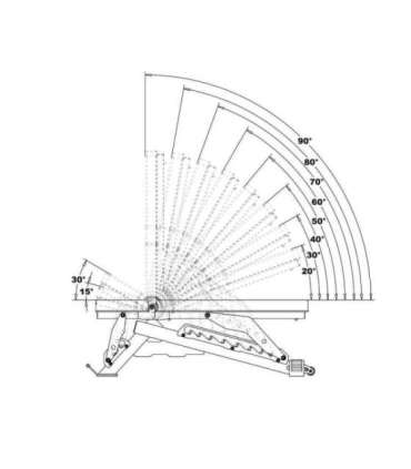 L3150 ADJUSTABLE EXERCISE BENCH COMMERCIAL HMS