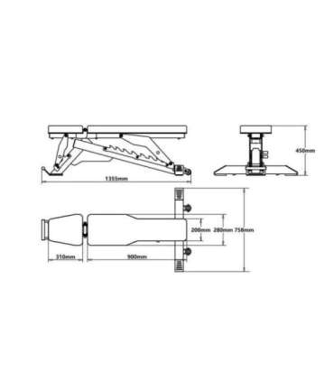 L3150 ADJUSTABLE EXERCISE BENCH COMMERCIAL HMS